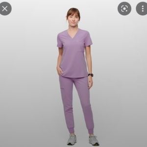 Limited Edition Lavender Dew Catarina scrub top